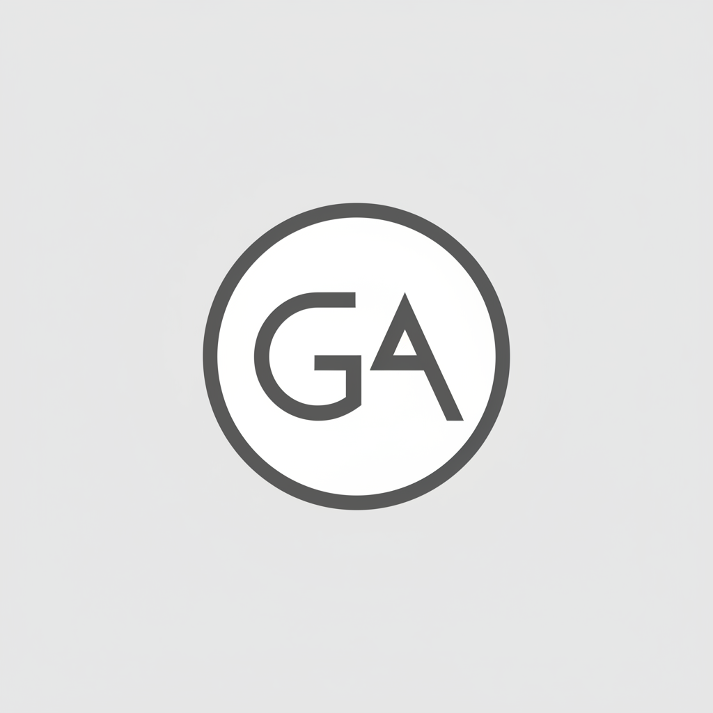 A simple, modern logo with the letters 'G' and 'A'...