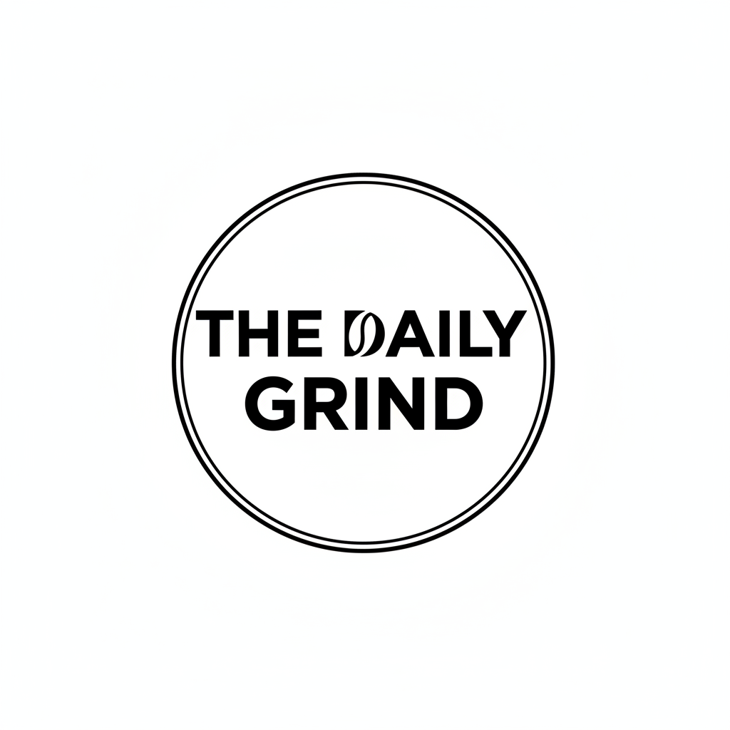 &#39;The Daily Grind&#39; नाम की कॉफ़ी शॉप के लिए, मॉडर्न और कम से कम डिज़ाइन वाला लोगो बनाओ...