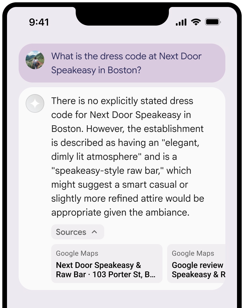 Comando com resposta mostrando fontes